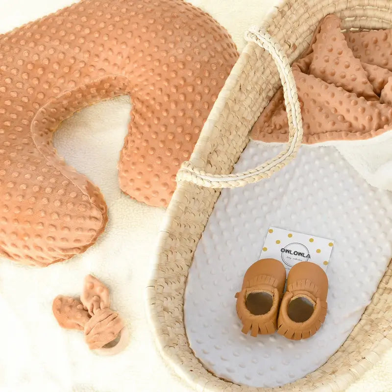 1pc Soft And Snug Minky Nursing Pillow Cover For Infant And Baby