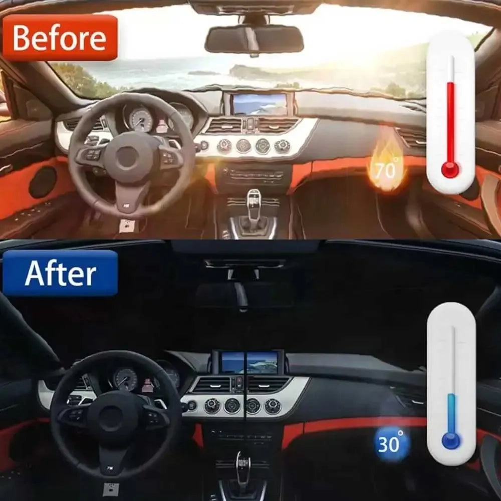 Car Umbrella Sunshade – Blocks Heat & UV | Foldable Windshield Cover