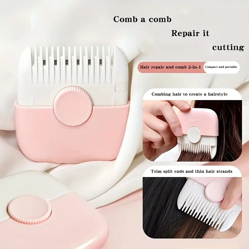 Dual-Function Hair Trimmer Comb with Blade Control