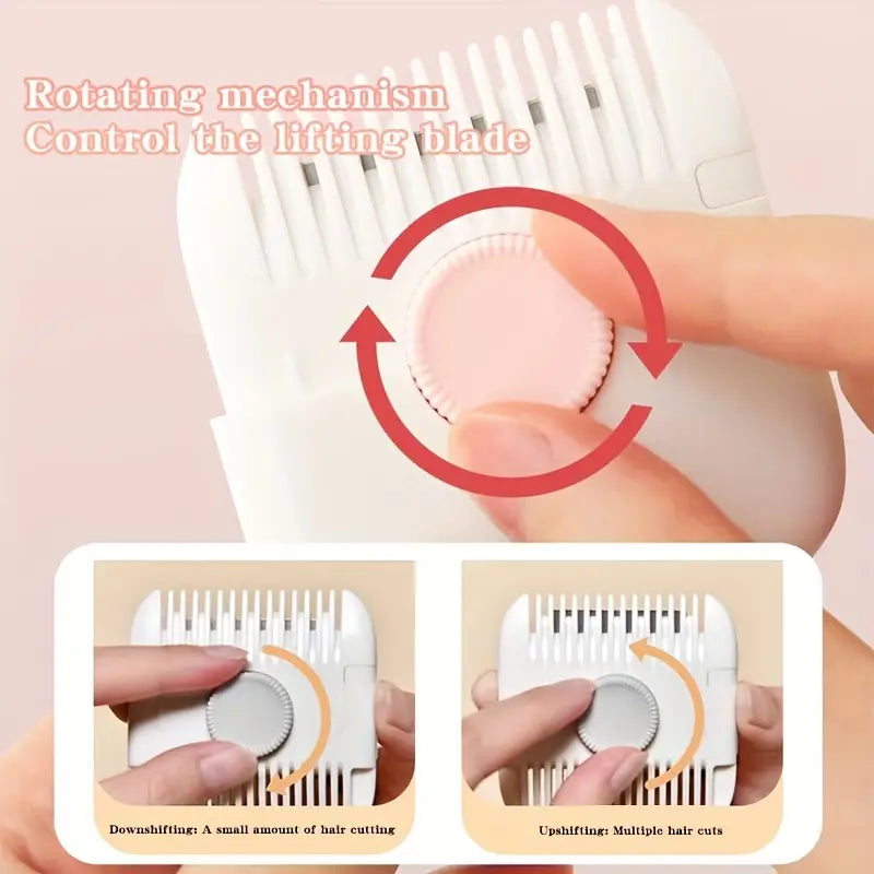 Dual-Function Hair Trimmer Comb with Blade Control