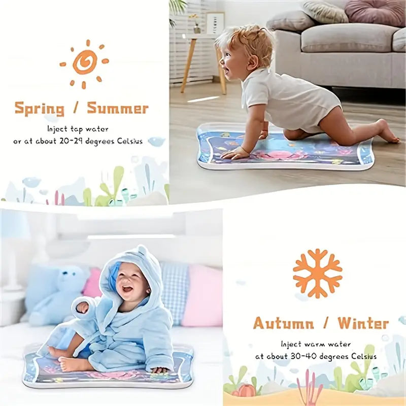 COZYPANDA Colorful Underwater-Themed Youngsters Water Play Mat