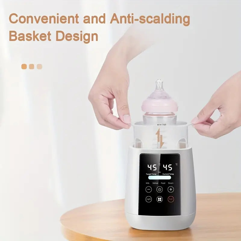 Baby Bottle Warmer Milk Warmer And Steriliser 6-in-1 With Digital LCD