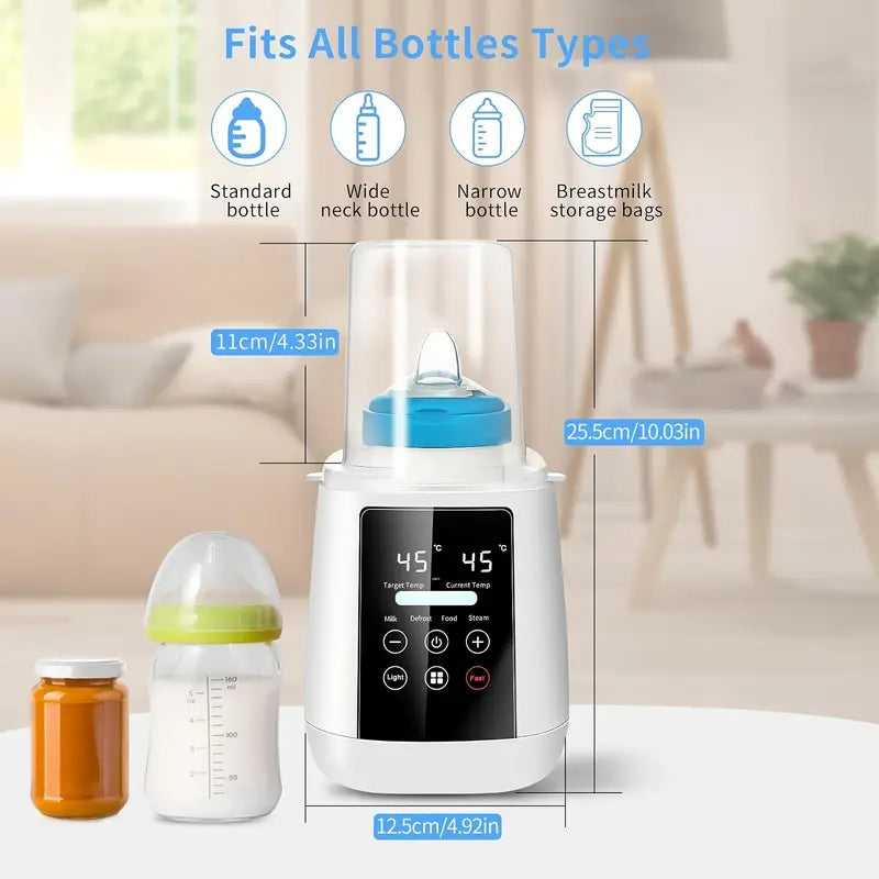Baby Bottle Warmer Milk Warmer And Steriliser 6-in-1 With Digital LCD