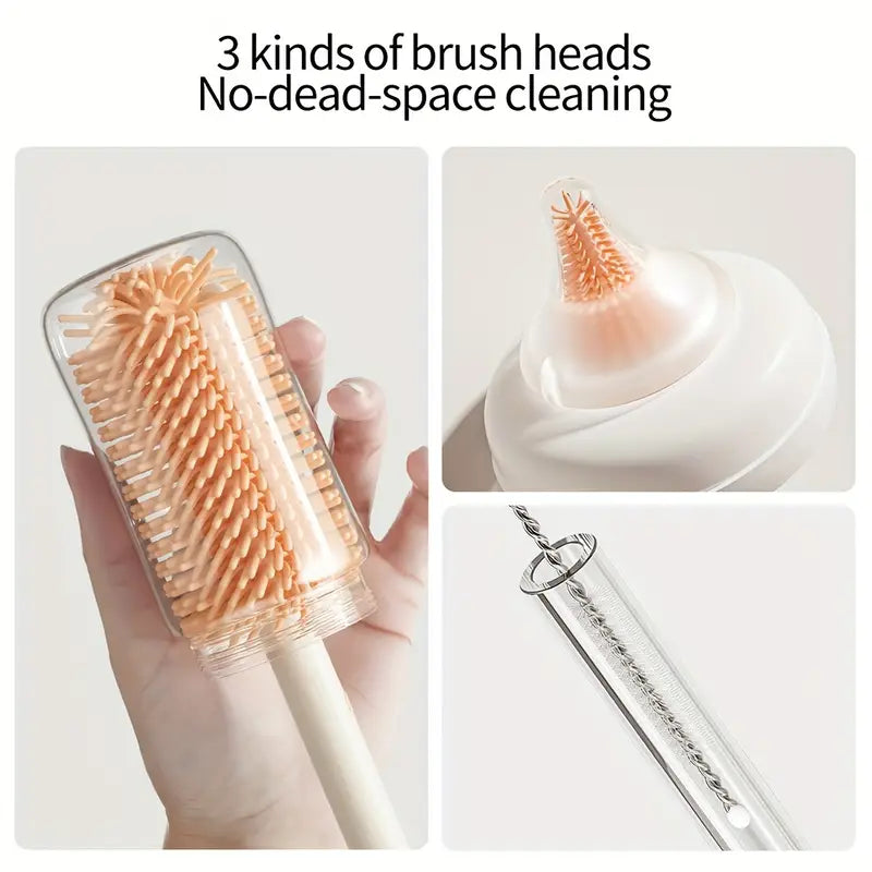 Silicone Bottle Brush And Pacifier Brush With Storage Box