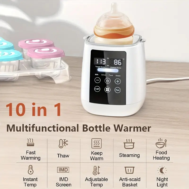Baby Bottle Warmer Milk Warmer And Steriliser 6-in-1 With Digital LCD