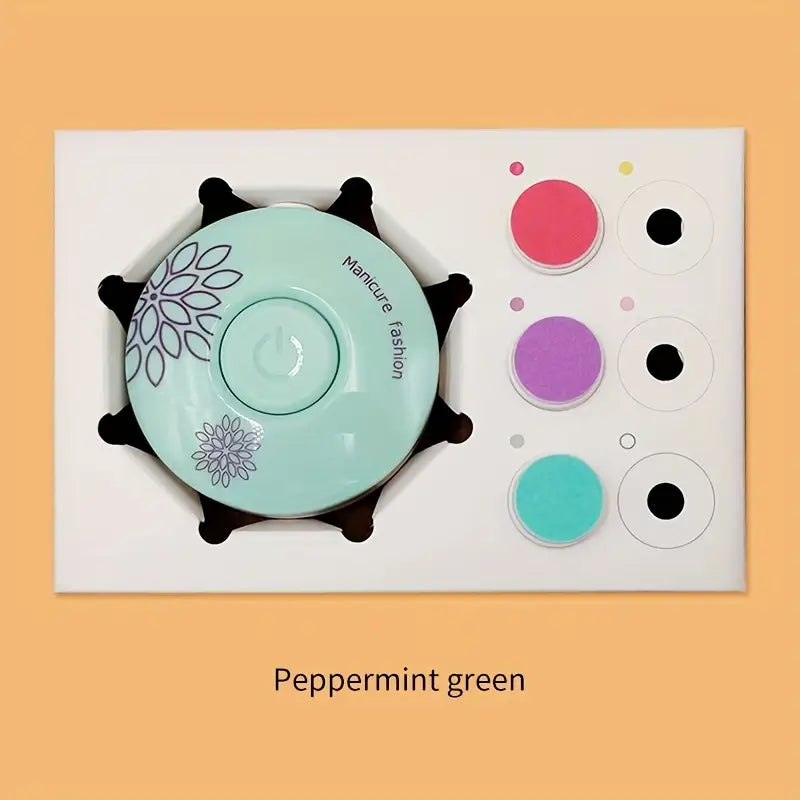 (Without battery)3pcs Electric Baby Nail Trimmer Kid Nail Polisher Tool
