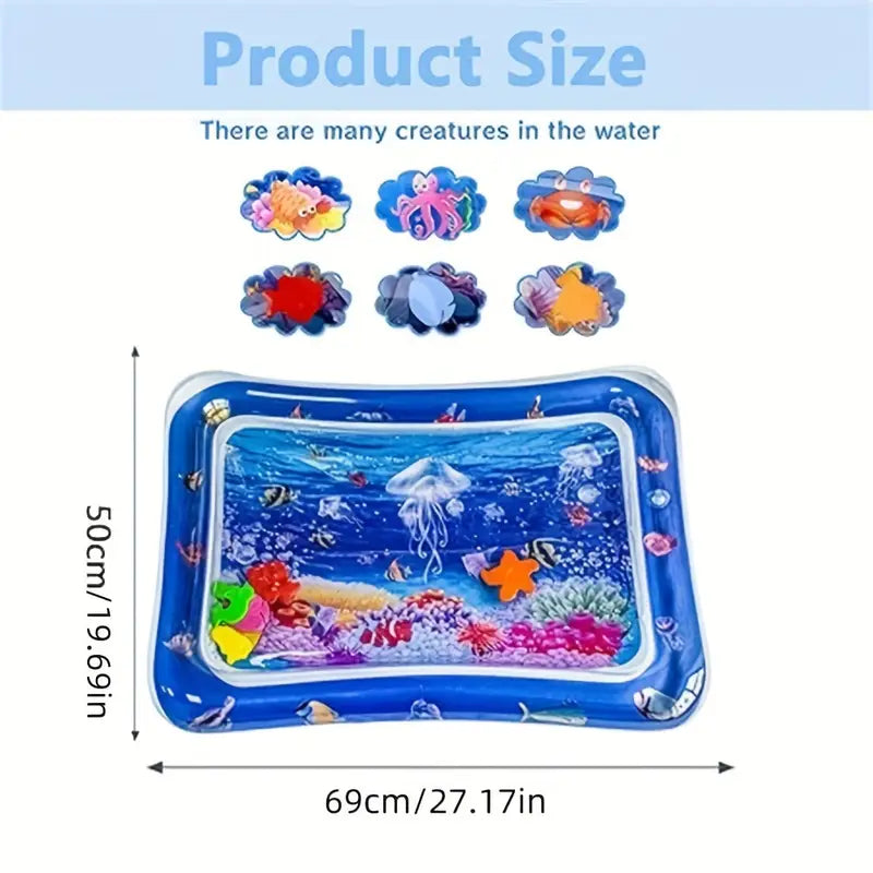 COZYPANDA Colorful Underwater-Themed Youngsters Water Play Mat