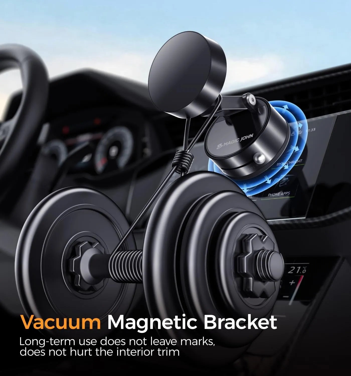 VIP Magnetic Mobile Holder Double Sided Suction Cup